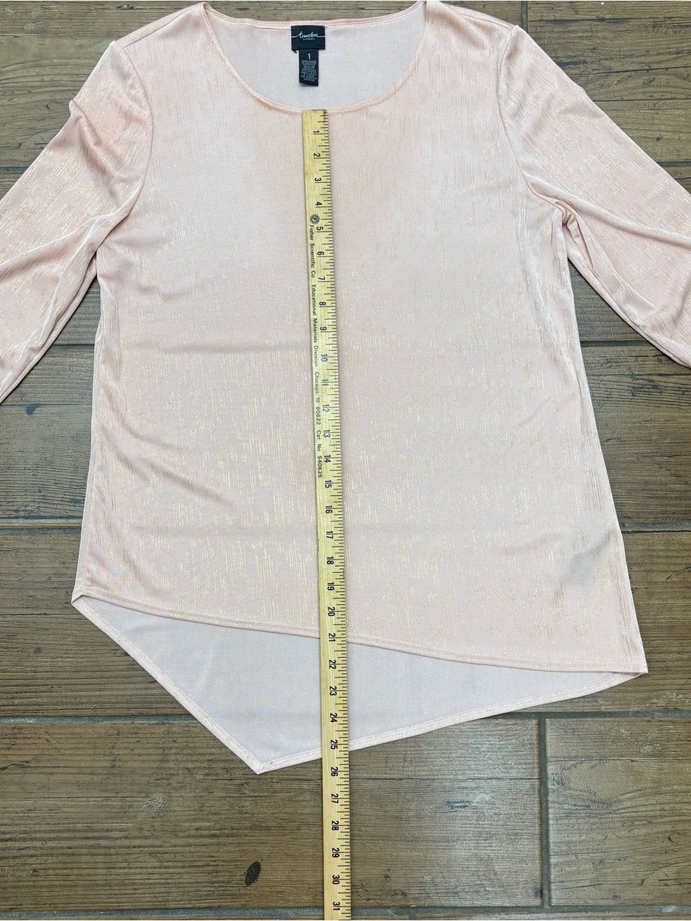 Chico's Women's Travelers Cottage core Lagenlook Stretch 3/4 Sleeve size 1 - Picture 5 of 7